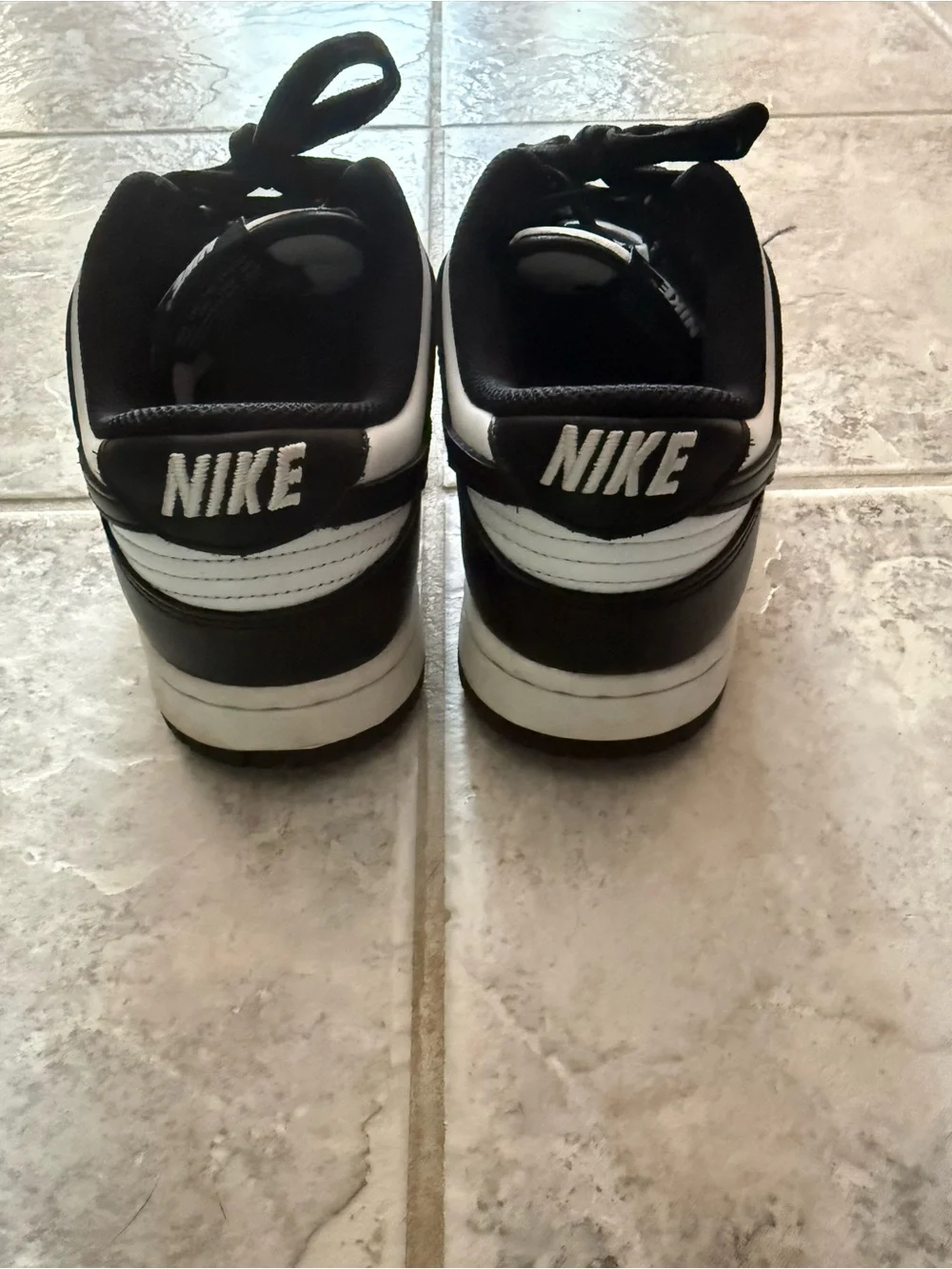 Nike Low-Top Swoosh Sneaker — Black & White Panda Dunk Women’s 9